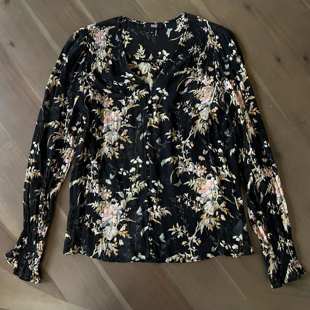 PAIGE Medium Floral Thin Fabric Shirt